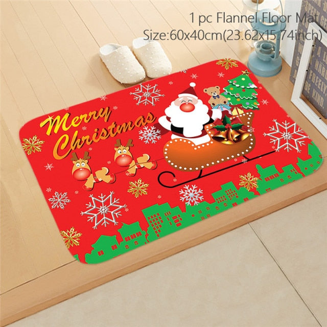Christmas Decorations Door Mat Floor Carpet