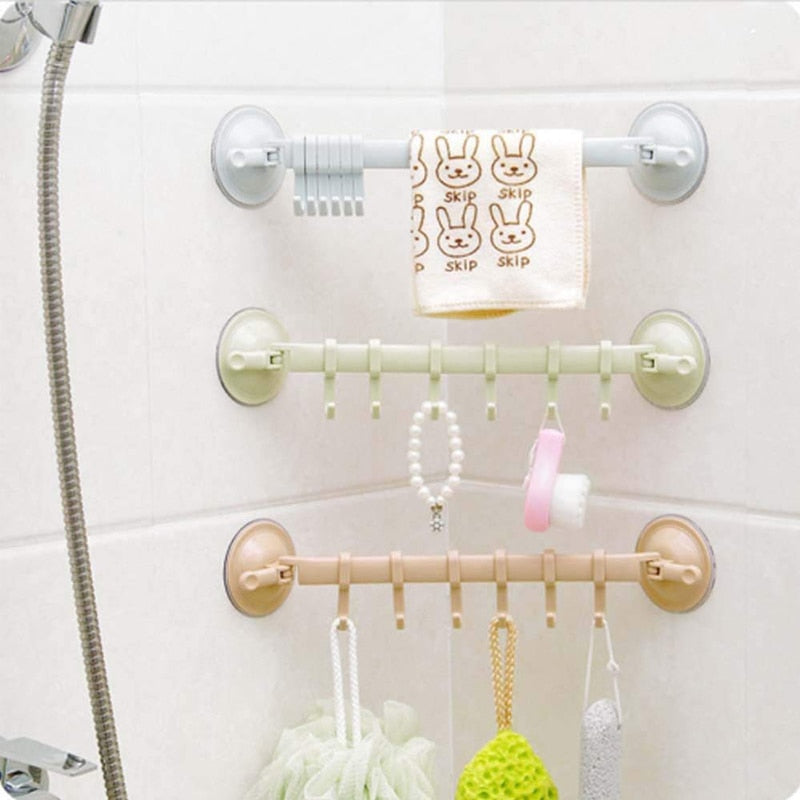 Adjustable Hook Rack Hanging Shelves