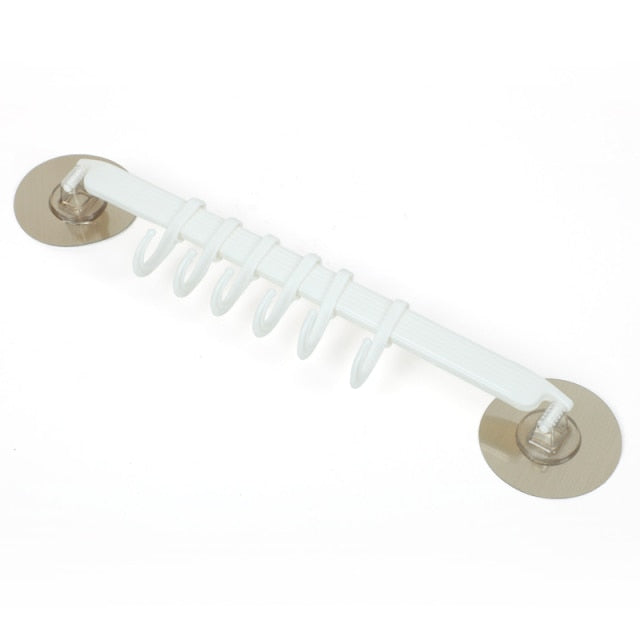 Adjustable Hook Rack Hanging Shelves