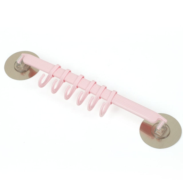 Adjustable Hook Rack Hanging Shelves