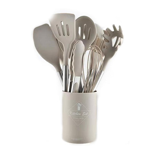 Silicone Cook Kitchenware Non-stick Utensils Set