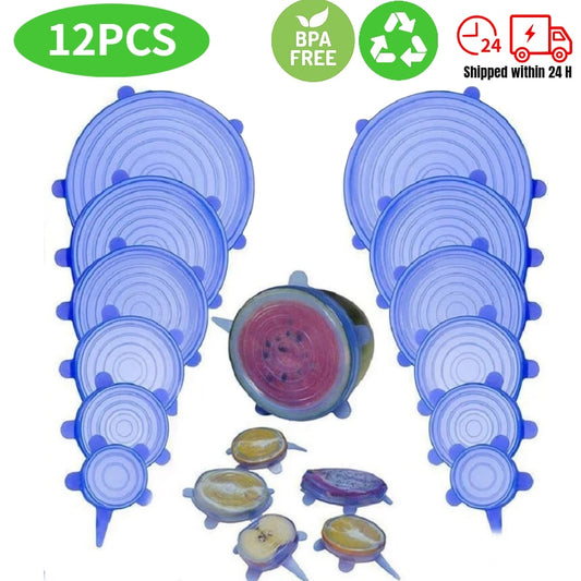 Adaptable Silicone Lids Food lids