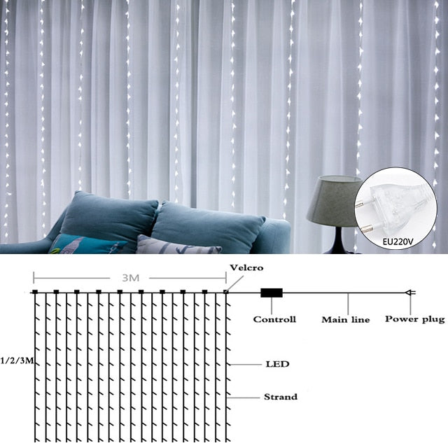 Snowflake LED Light Christmas Tree