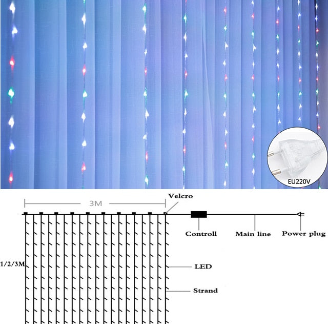 Snowflake LED Light Christmas Tree