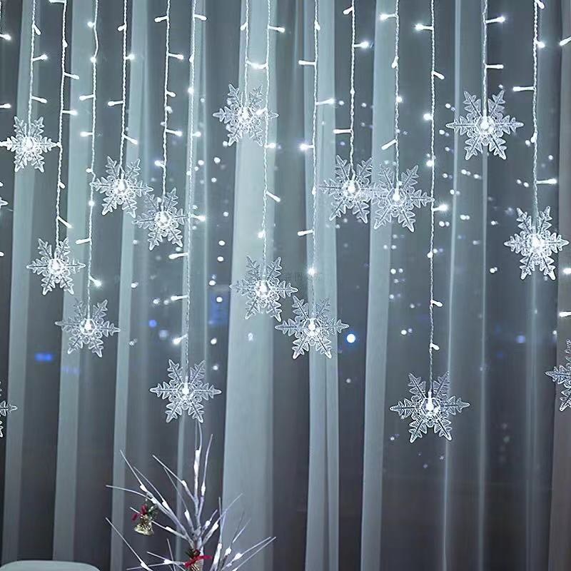 3.5M Christmas Light Led Snowflake Curtain