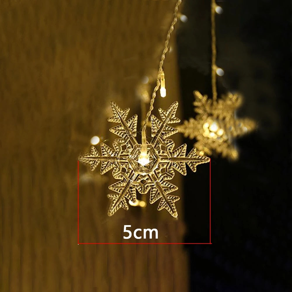 3.5M Christmas Light Led Snowflake Curtain