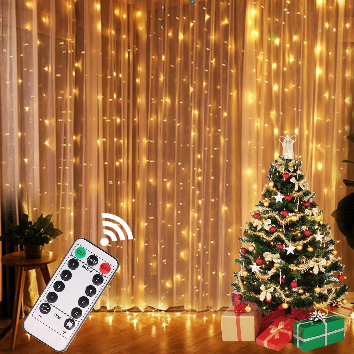 Lights Curtain Garland Christmas Decorations