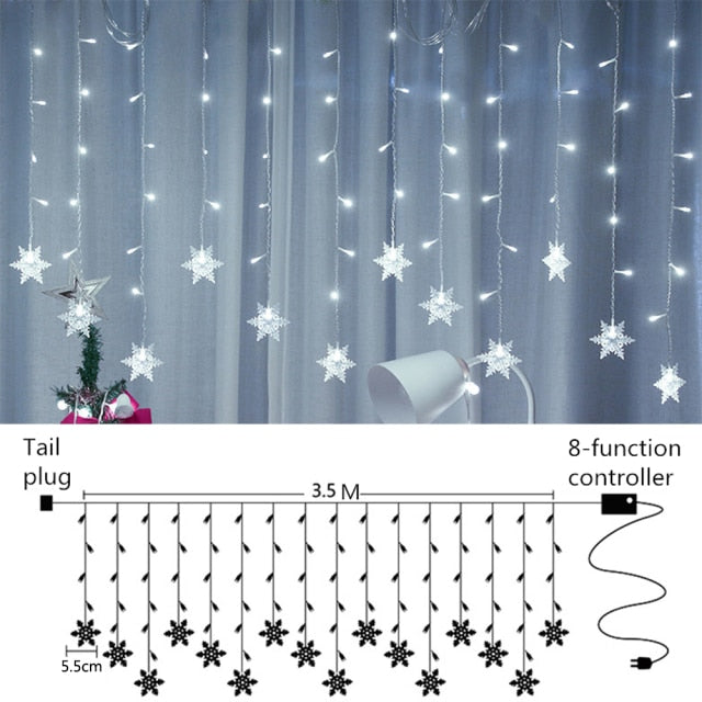 Snowflake LED Light Christmas Tree