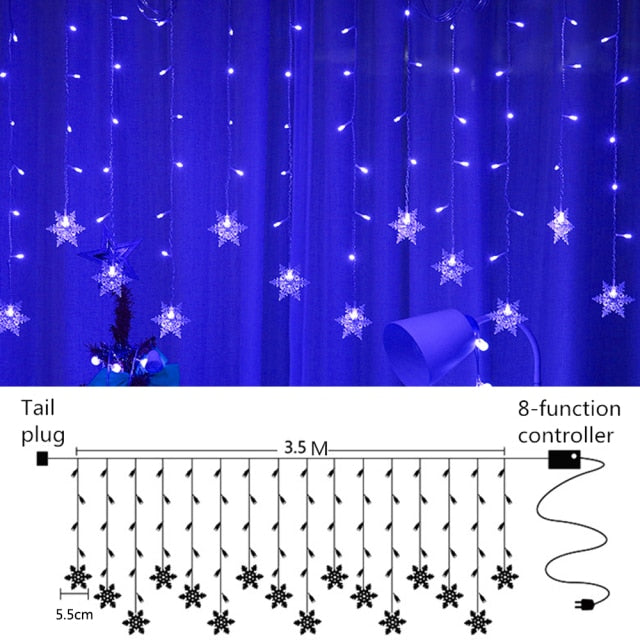 Snowflake LED Light Christmas Tree