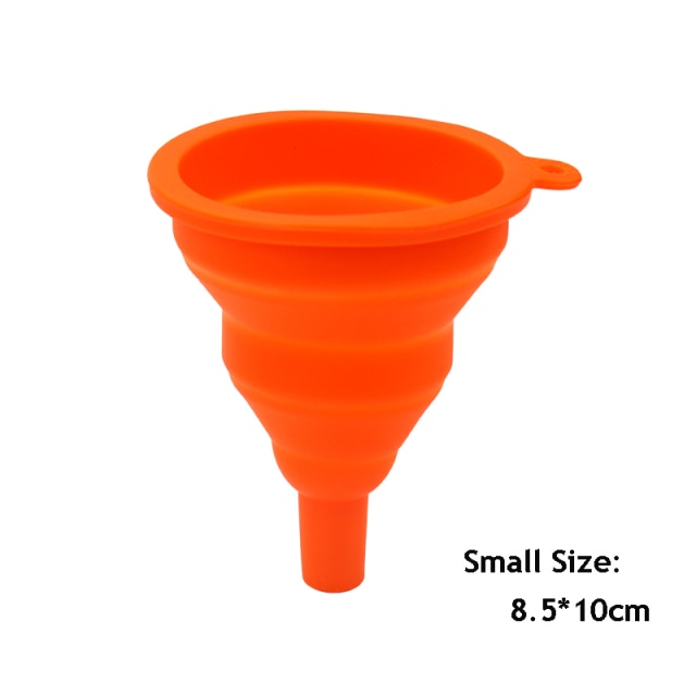 1pcs Mini Foldable Funnel Silicone Collapsible