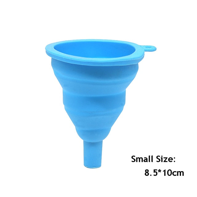 1pcs Mini Foldable Funnel Silicone Collapsible