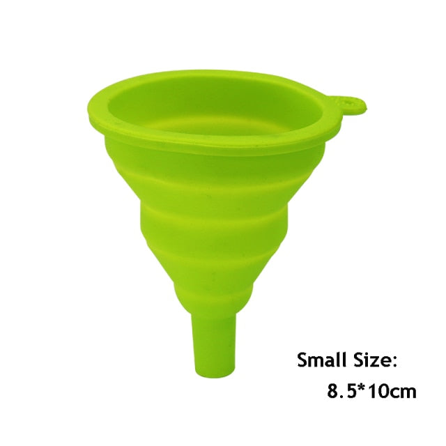 1pcs Mini Foldable Funnel Silicone Collapsible