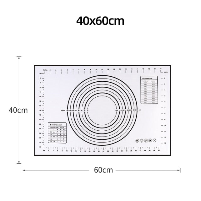 Silicone Mat Pad Baking Sheet Pizza Dough Maker