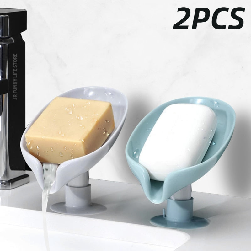 Suction Cup Soap dish Leaf Soap Holder