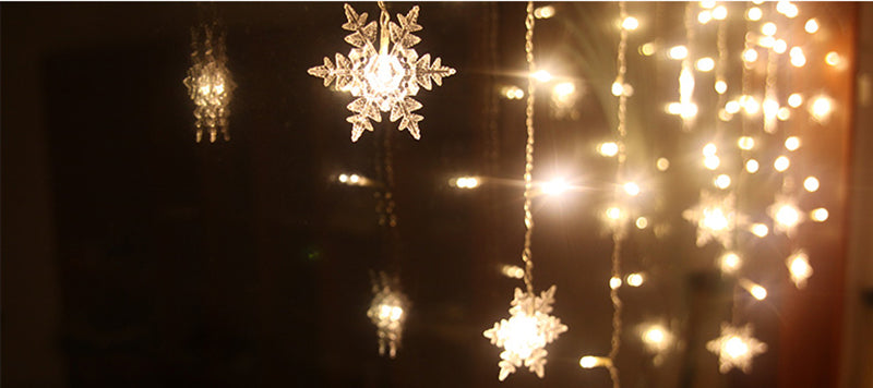 3.5M Christmas Light Led Snowflake Curtain