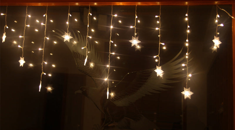 3.5M Christmas Light Led Snowflake Curtain