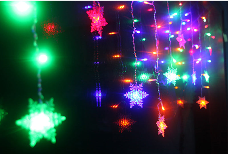 3.5M Christmas Light Led Snowflake Curtain
