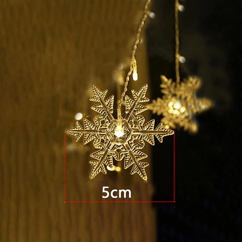 3.5M Christmas Light Led Snowflake Curtain