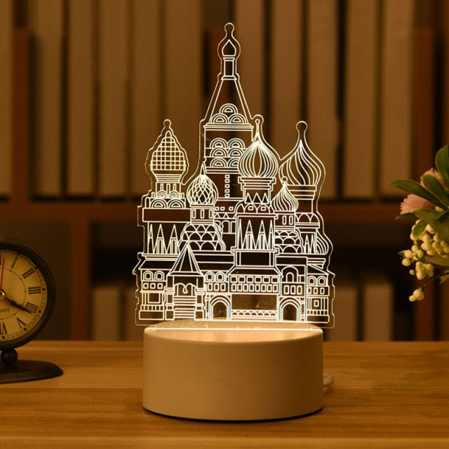 3D Acrylic USB Night Light