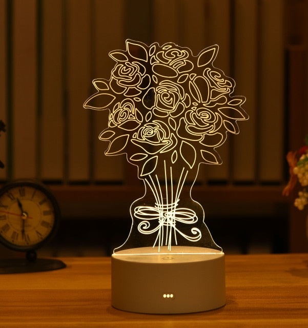 3D Acrylic USB Night Light