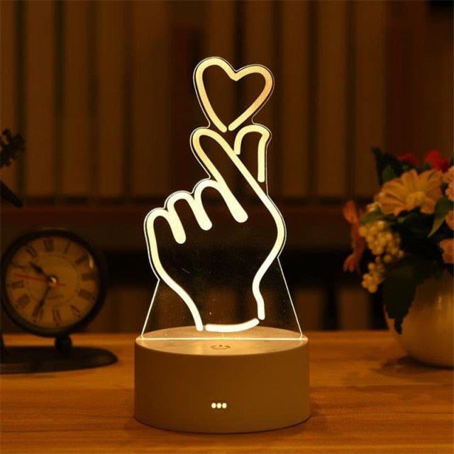 3D Acrylic USB Night Light