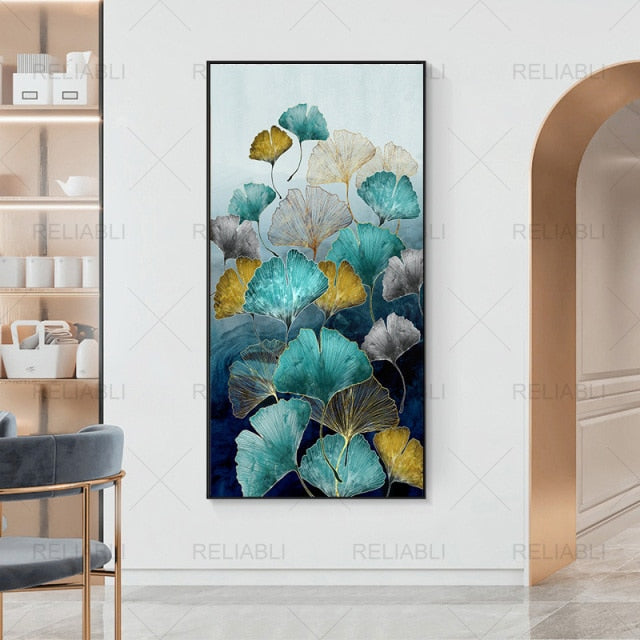 Abstract Flower Picture Canvas Painting