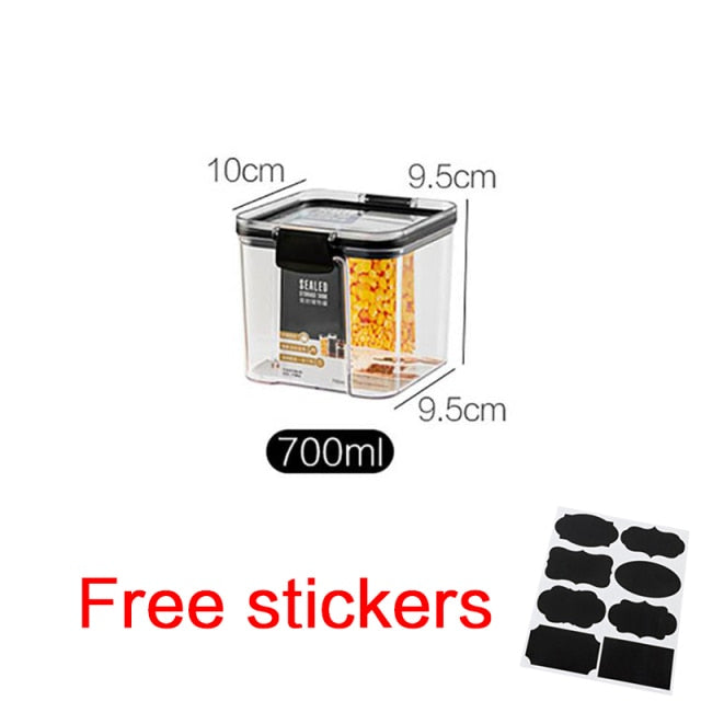 Transparent Sealed Cans Jars