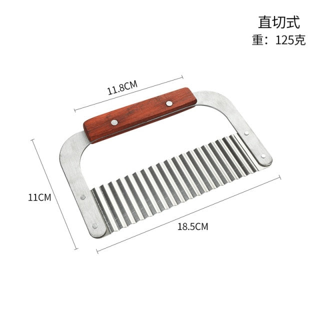 Stainless Steel Wave Knife Potato Cutter