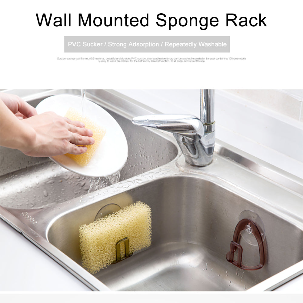 Kitchen Suction Cup Sponge Holder Sink Drain