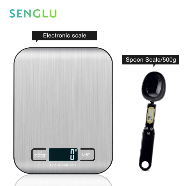 LCD Display Digital Food Scale Weight Grams