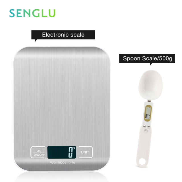 LCD Display Digital Food Scale Weight Grams
