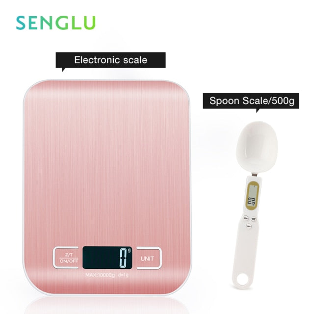 LCD Display Digital Food Scale Weight Grams