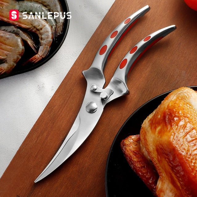 Stainless Steel Kitchen Scissors Chicken Bone Knife