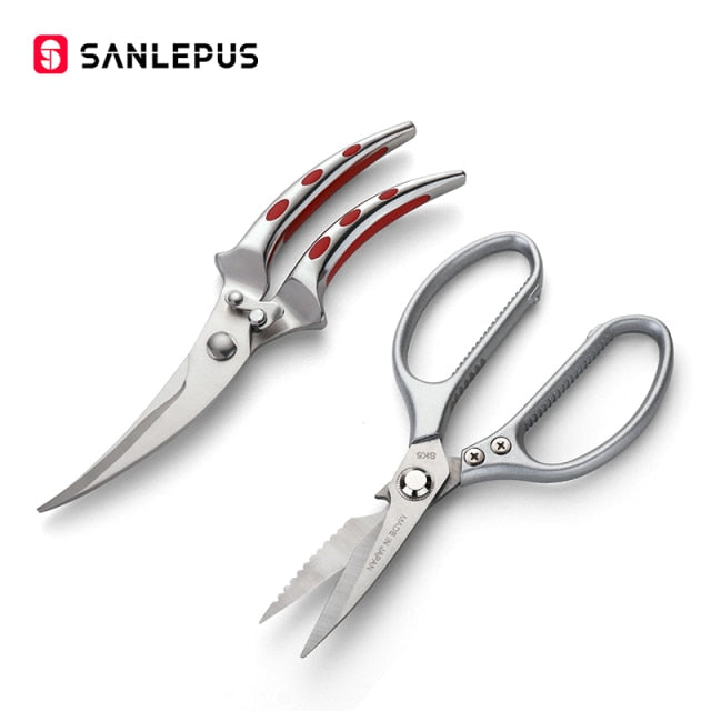 Stainless Steel Kitchen Scissors Chicken Bone Knife