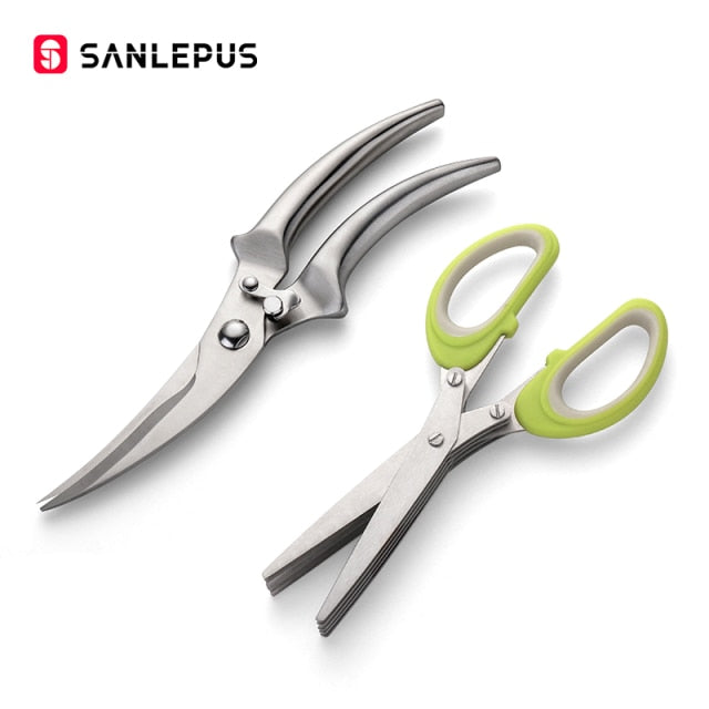 Stainless Steel Kitchen Scissors Chicken Bone Knife