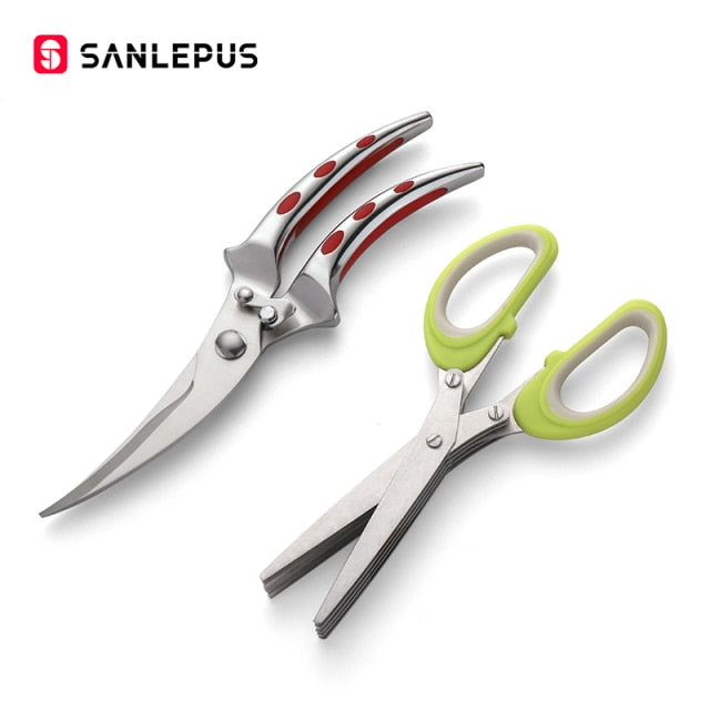 Stainless Steel Kitchen Scissors Chicken Bone Knife