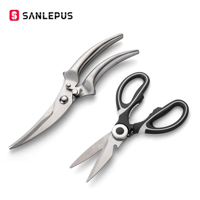 Stainless Steel Kitchen Scissors Chicken Bone Knife
