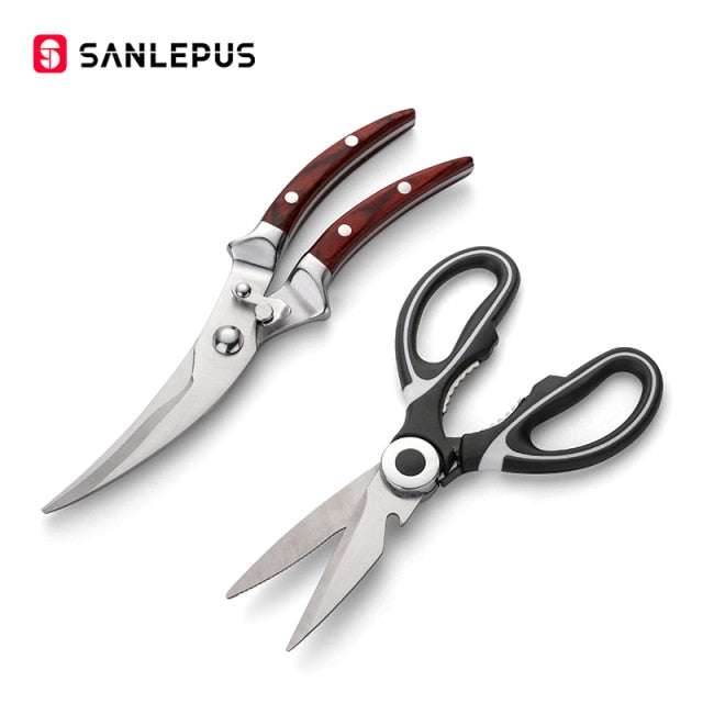 Stainless Steel Kitchen Scissors Chicken Bone Knife