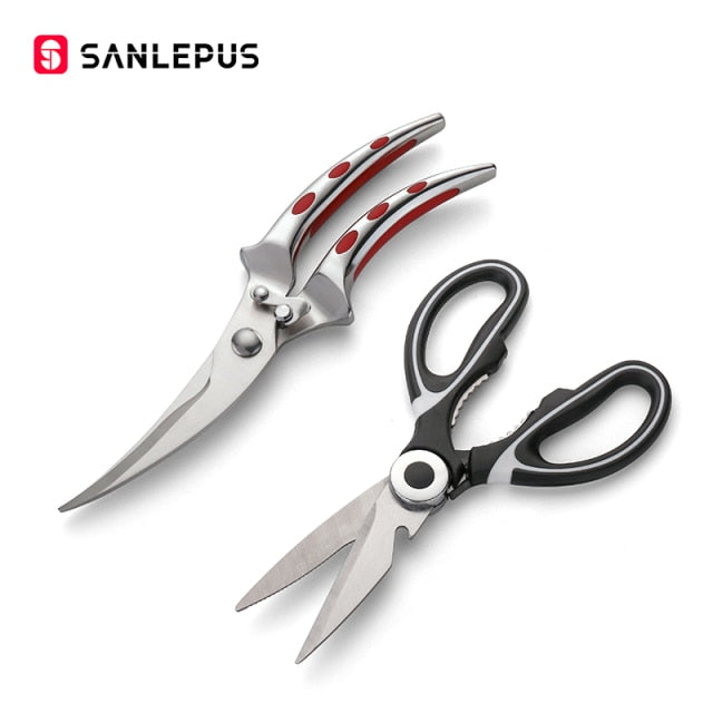 Stainless Steel Kitchen Scissors Chicken Bone Knife