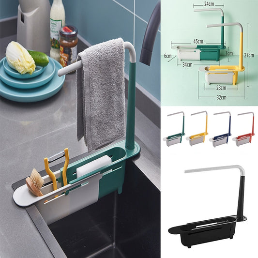 Telescopic Shelf Sinks Soap Holder Kitchen Sinks Organizer