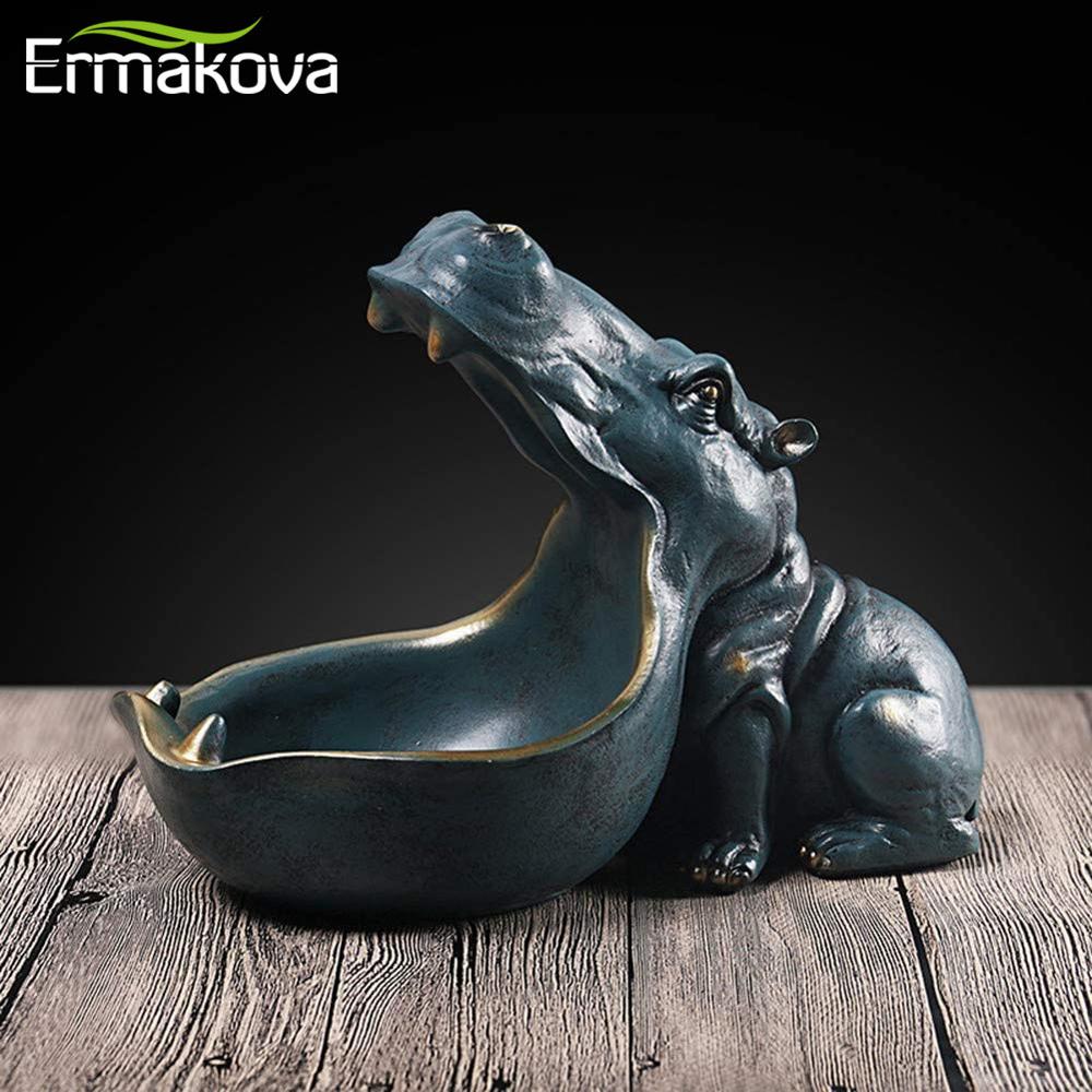 Resin Hippo Statue Hippopotamus Figurine