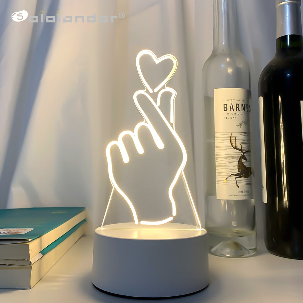 3D LED Lamp Creative LED Lights