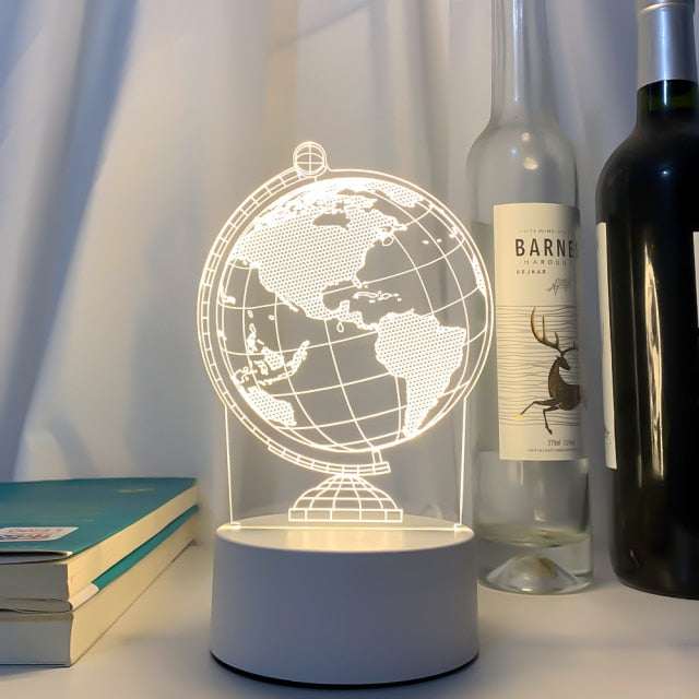 3D LED Lamp Creative LED Lights