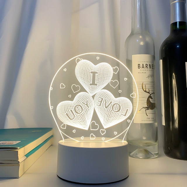 3D LED Lamp Creative LED Lights