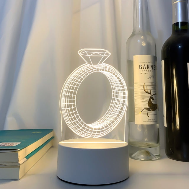 3D LED Lamp Creative LED Lights