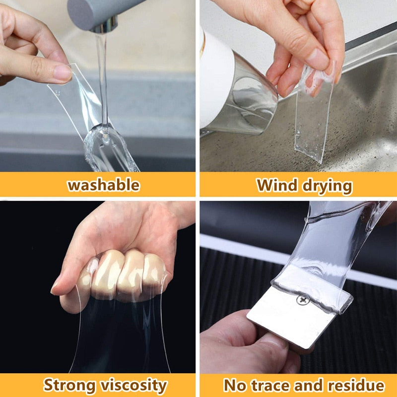 Double Sided Waterproof Transparent Wall Stickers