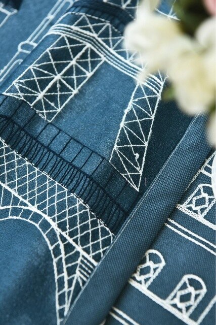 Cartoon Baby Room Curtains Embroidered Castle