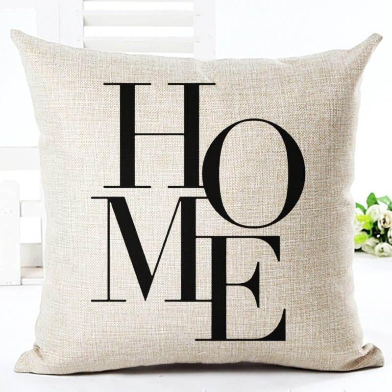 Decorative Cushions Word Style Printed