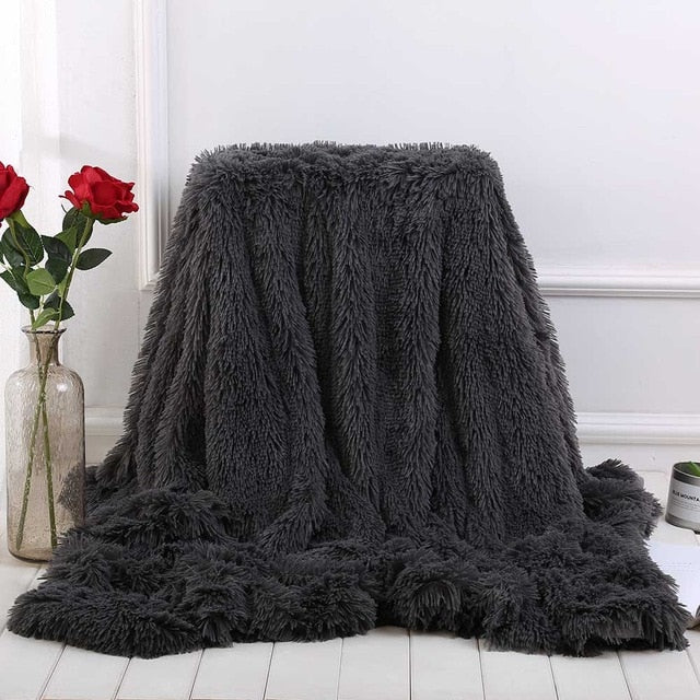 Elegant Cozy With Fluffy Throw Blanket