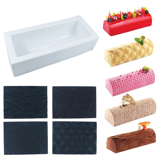 Wood Heart Shape Texture 3D Silicone